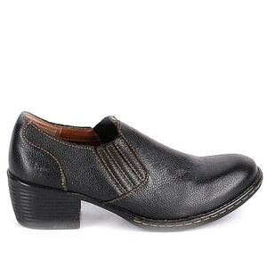 B.O.C. Born Concept Catalina Ankle Booties, Black Pebble Leather, 8.5/40